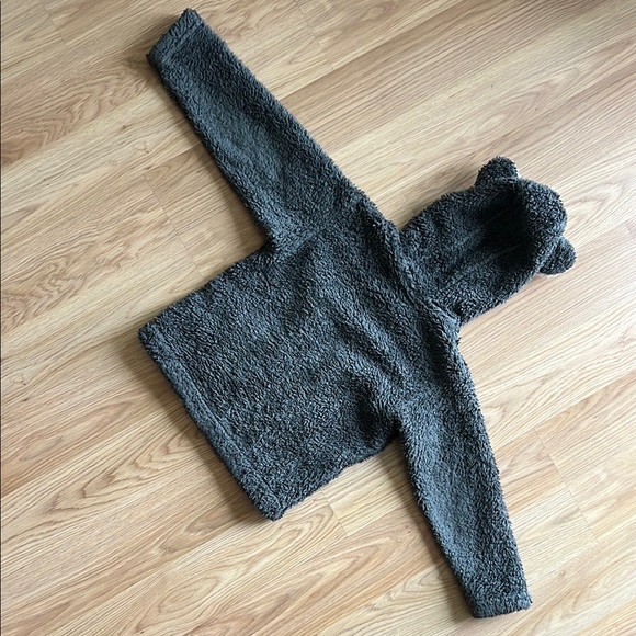 Patagonia Gray and Cream Fleece Fox Jacket Baby Furry Friends Hoody - Picture 7 of 10